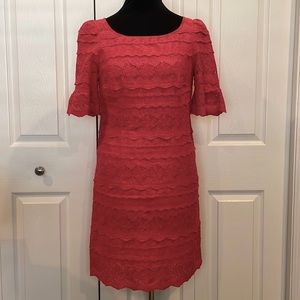 Anthropologie Moulinette Soeurs Coral Eyelet Dress